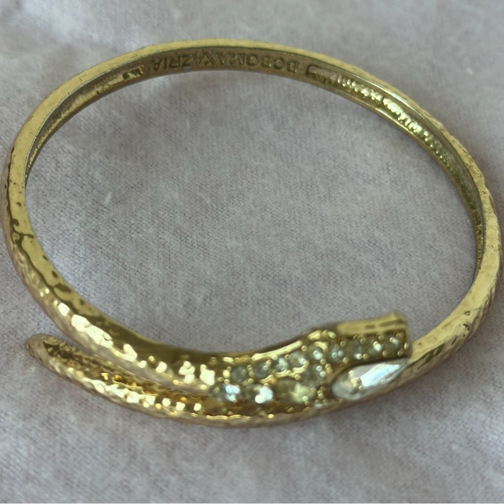 BCBG MaxAzria Gold Snake Bangle Bracelet